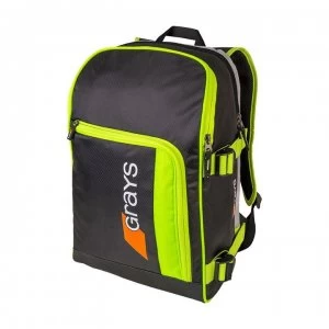 Image of Grays GR500 Backpack Hockey Bag - Black/Yellow