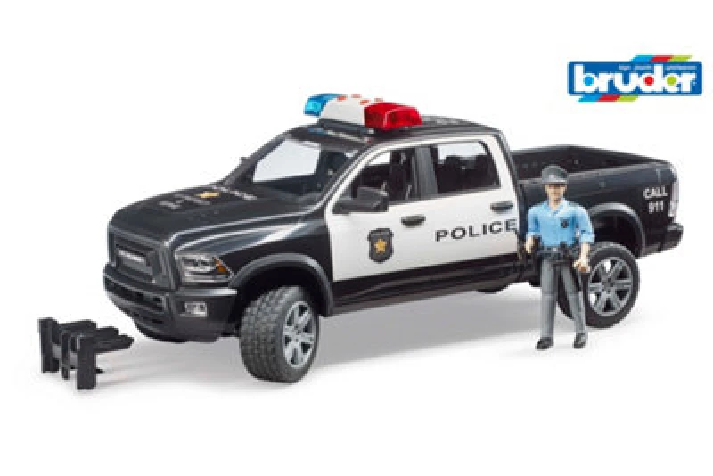 Image of Bruder Bruder 1:16 RAM 2500 Police truck with policeman a Multi unisex 01:16