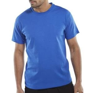 Image of Click Workwear T Shirt Heavyweight 2XL Royal Blue Ref CLCTSHWRXXL Up
