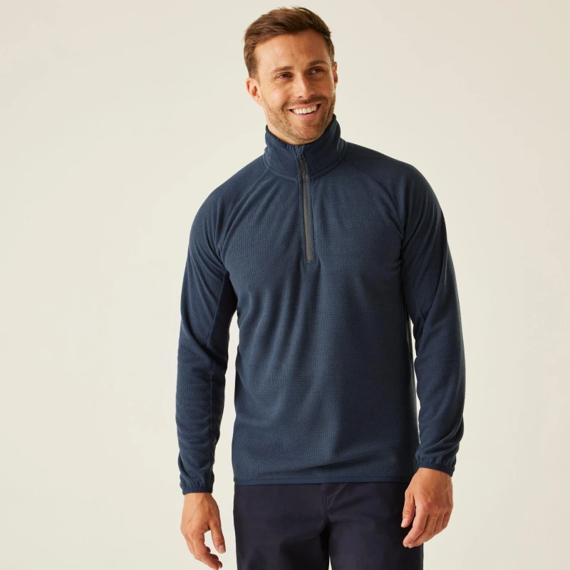 Image of Regatta Regatta Men Navigate' Half Zip Fleece in Navy Size: Medium Navy M Male 5063019385495