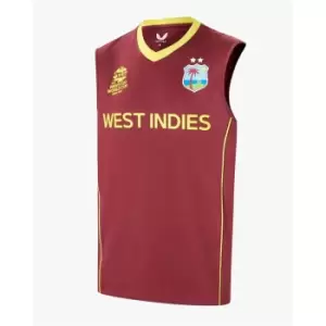 Image of Castore West Indies T20 Replica Vest - Red