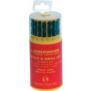 Image of Sherwood - 19-Pce Select-a-Drill Set 1.0-10.0X0.5MM