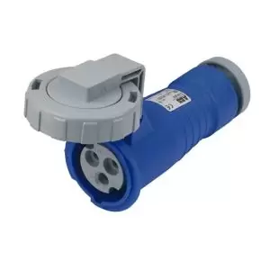 Image of Abb 216C6W Conn, Mains Socket, 16A, 250V, Blue