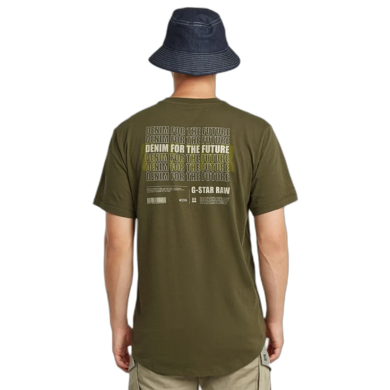 Image of G-Star T-Shirt G-Star Lash Back gr Vert Unisex L