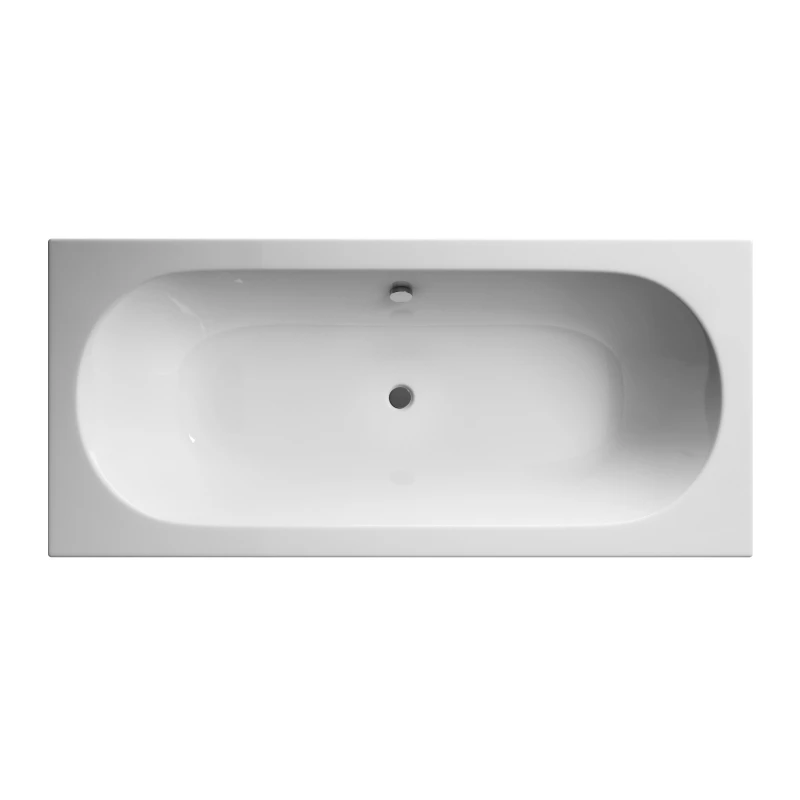 Image of Balterley Double Ended Straight Shower Bath with Leg Set 1700mm x 700mm White