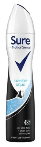 Image of Sure Motion Sense Invisible Aqua Deodorant 150ml