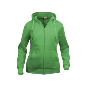 Image of Clique Womens/Ladies Plain Full Zip Hoodie (L) (Apple Green)