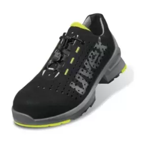 Image of Uvex 1 Man, Women Black/Lime Toe Capped Safety Trainers, EU 46