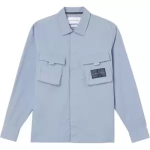 Image of Calvin Klein Jeans Utility Cargo Overshirt - Blue