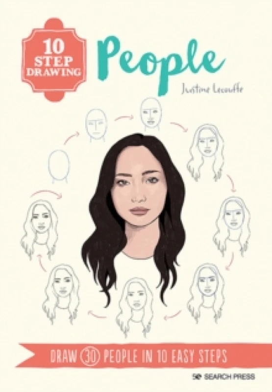 Image of 10 Step Drawing: People : Draw 30 People in 10 Easy Steps Paperback / softback
