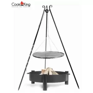 Image of Black Steel Grate Tripod Grill