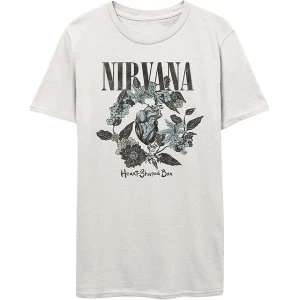 Image of Nirvana - Heart Shape Box Unisex Medium T-Shirt - White