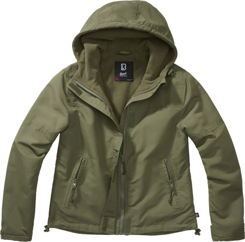 Image of Brandit Windbreaker Frontzip Ladies Jacket, green, Size 3XL for Women
