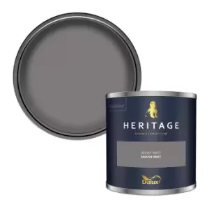 Image of Dulux Heritage Velvet Matt Mauve Mist Matt Emulsion Paint 125ml