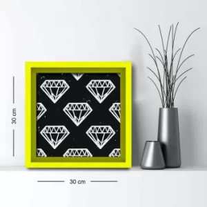 Image of 3030AHS-061 Multicolor Decorative Framed MDF Painting