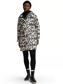 Image of Regatta X Orla Kiely Waterproof Padded Parka - Black/Cream , Black/Cream, Size 10, Women