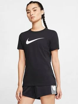 Image of Nike Training DFC Dry Tee - Black, Size S, Women