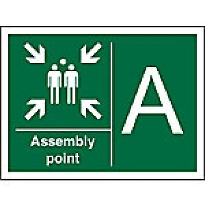 Image of Safe Procedure Sign Assembly Point Plastic 40 x 60 cm