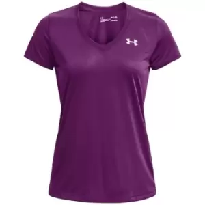 Image of Under Armour Tech Solid T Shirt Ladies - Purple