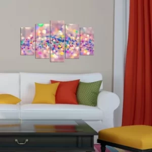 Image of 5MX-116 Multicolor Decorative MDF Painting (5 Pieces)