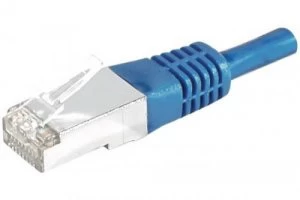 Image of 0.15m RJ45 Cat6 SFTP Blue Network Cable