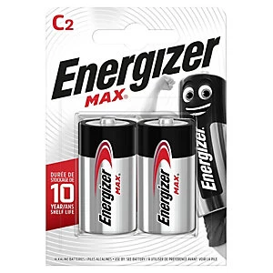 Image of Energizer Max C LR14 1.5V Alkaline Batteries 2 pac k