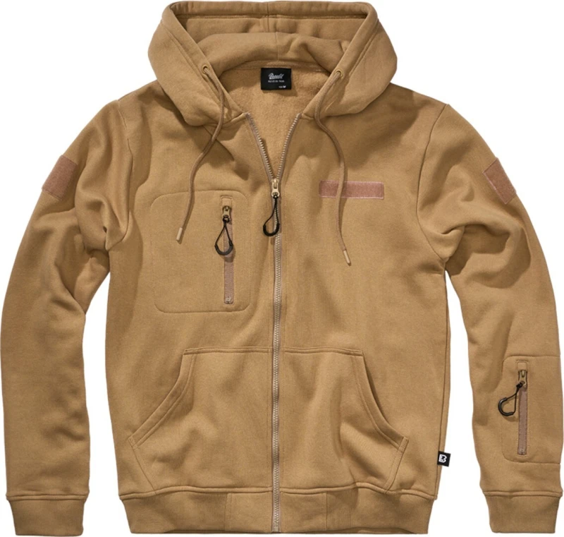 Image of Brandit Tactical Sweat Jacket, beige, Size 2XL for Men