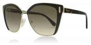 Image of Prada PR56TS Sunglasses Brown/Pale Gold DHO3D0 57mm