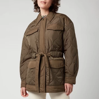Image of Ted Baker Womens Leeonie Lightweight Padded Jacket - Olive - UK 6