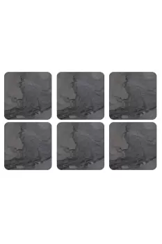 Image of Pimpernel Midnight Slate Design Coasters Set of 6