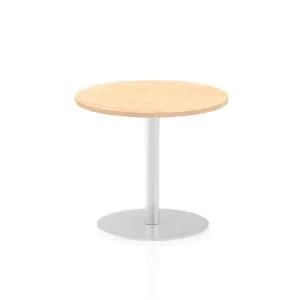Image of Italia Poseur Table Round 600 Top 725 High Maple