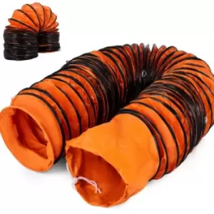 Image of VEVOR 25FT(7.6m) PVC Flexible Duct Hosing 10" Diameter extraction flexible ducting flexible duct 25 10" flexible duct