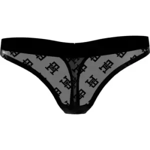 Image of Tommy Hilfiger Mesh Thong - Black