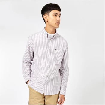 Image of Jack Wills Loxhill Oxford Stripe Shirt - Damson