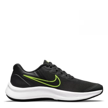 Image of Nike Star Runner 3 Big Kids Running Shoe - DkGrey/Blk/Volt