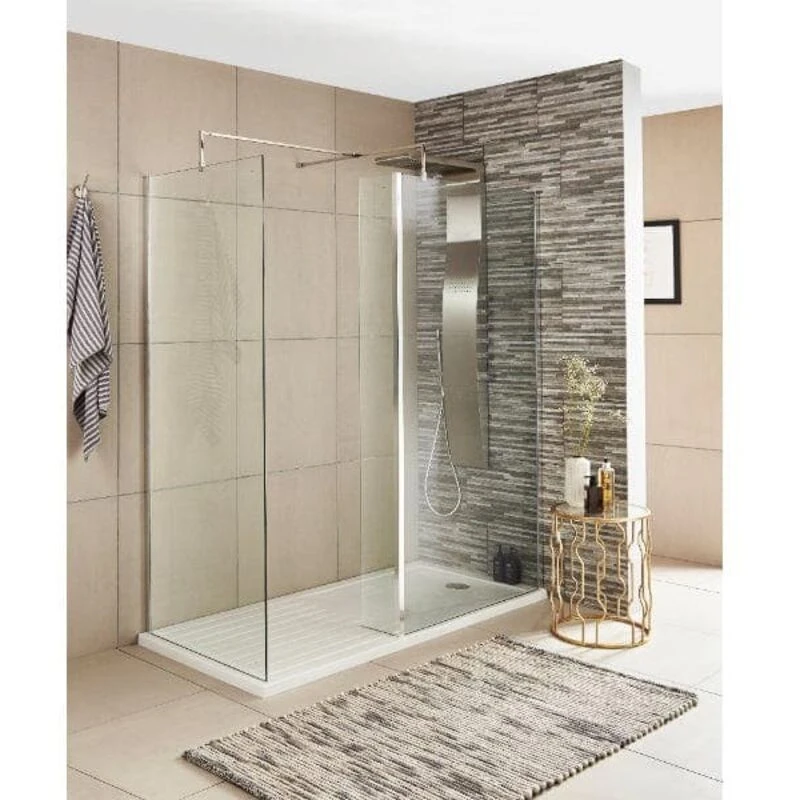 Image of Nuie Wetroom Return Screen 215 x 1850mm WRS025