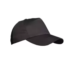 Image of Result Unisex Plain Baseball Cap (Pack of 2) (One Size) (Black)
