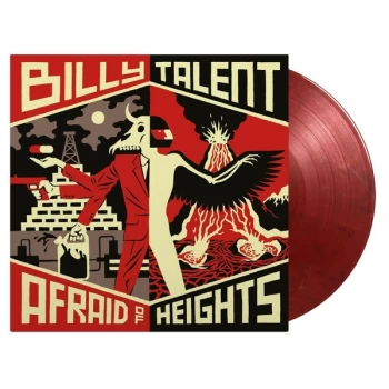 Image of Billy Talent - Afraid Of Heights Limited Edition Red Transparent With Solid White & Black Marble Vinyl