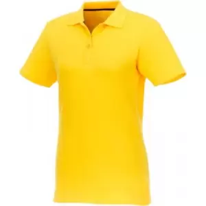 Image of Elevate Womens/Ladies Helios Short Sleeve Polo Shirt (M) (Yellow)