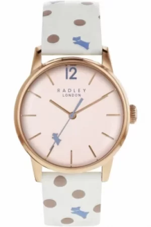 Image of Ladies Radley Vintage Dog Dot Watch RY2566