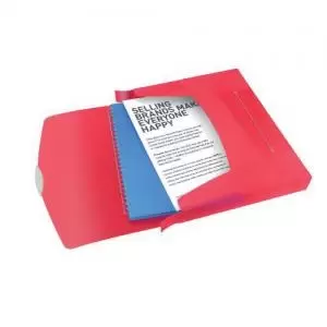 Image of Choices Translucent Box File, A4, 350 Sheet Capacity, Red - Outer Carton of 5