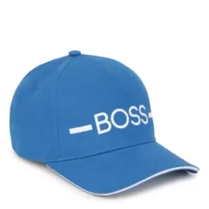 Image of Boss Junior Print Logo Cap - Blue