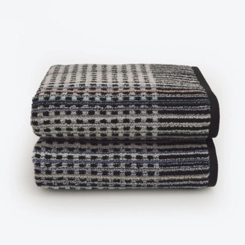 Image of Allure Bath Fashions Carnival Multicoloured Recycled Cotton Pair Of Bath Towels