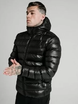Image of SikSilk Atmosphere Padded Jacket - Black Size M Men