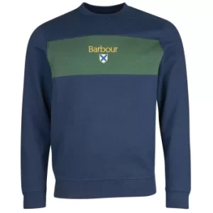 Image of Barbour Mens Honour Panel Crew Navy XXL