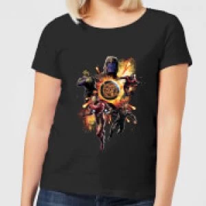 Image of Avengers: Endgame Explosion Team Womens T-Shirt - Black - M