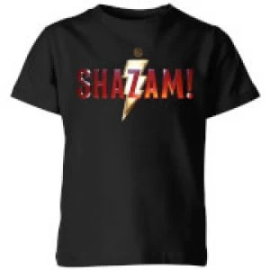 Image of Shazam Logo Kids T-Shirt - Black - 3-4 Years
