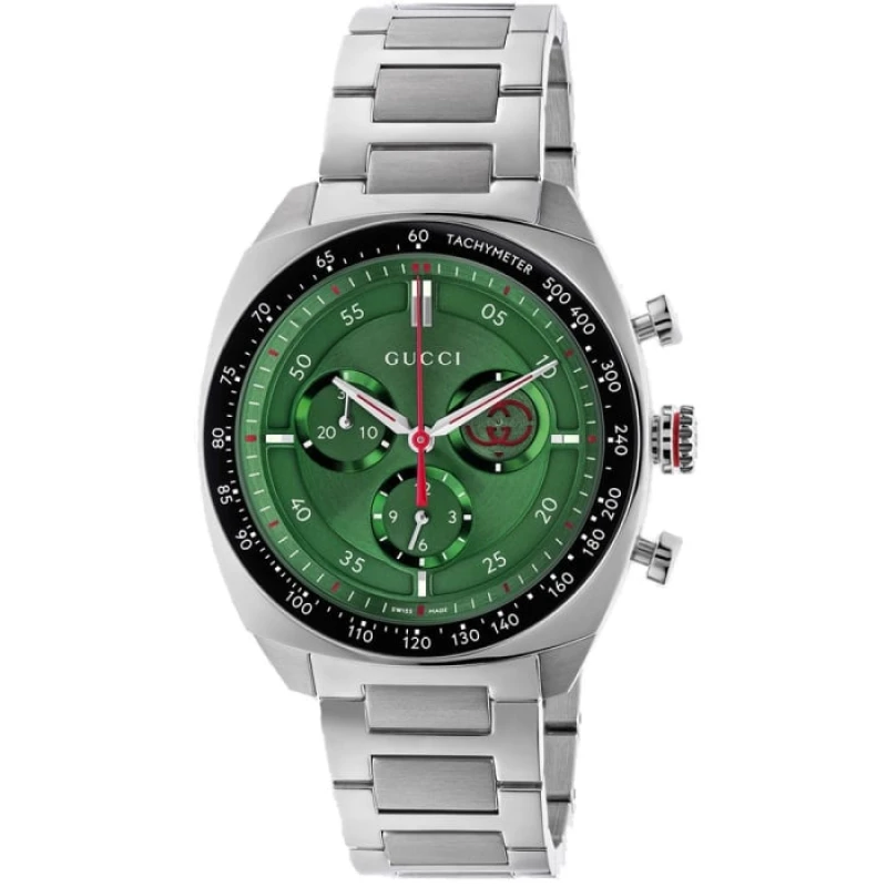 Image of Gucci Gucci YA142318 Mens Watch 38 green green