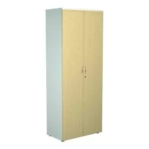 Image of Jemini Wooden Cupboard 800x450x2000mm WhiteMaple KF811138 KF811138