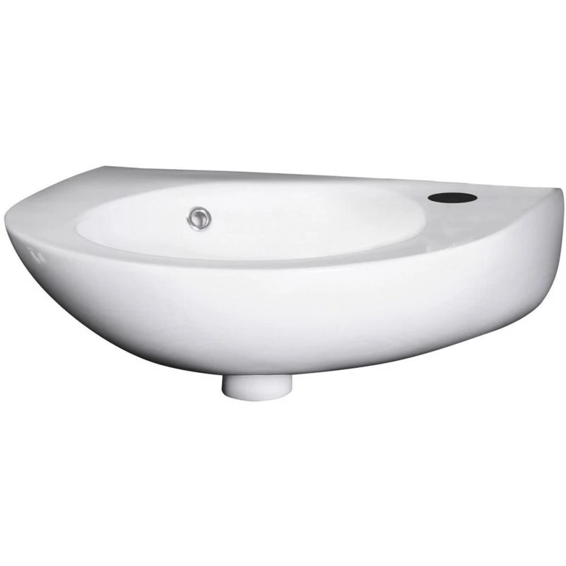 Image of nuie Round 350mm Wall Hung Basin, White NCU932